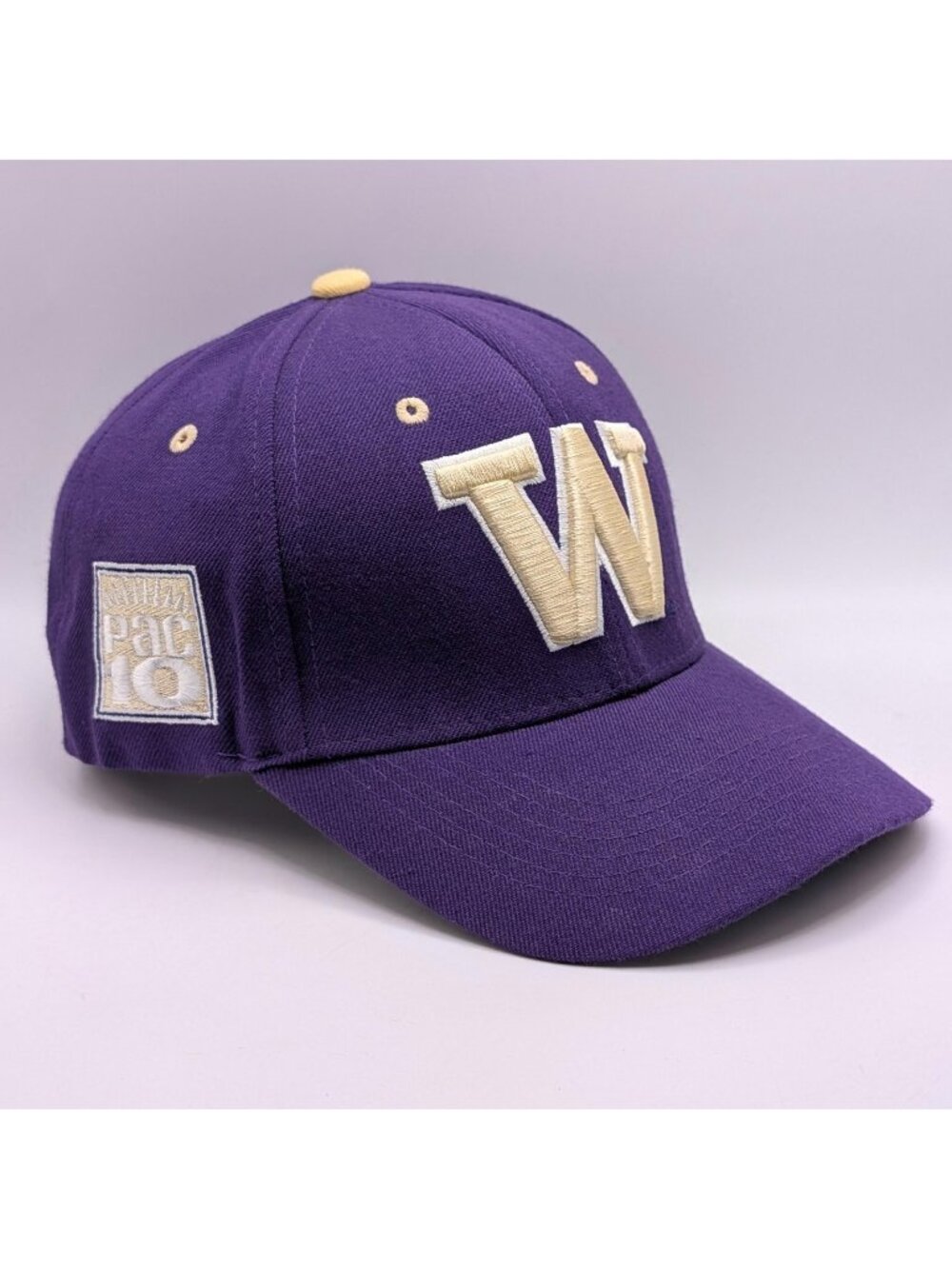 Washington Huskies W Hat PAC-10 Purple Adjustable Strap Back NCAA Top Of World